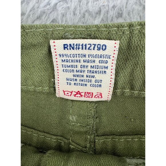True Religion Womens Green Denim Mini Skirt Size 26 Rare Sample Design NWT - Picture 3 of 12